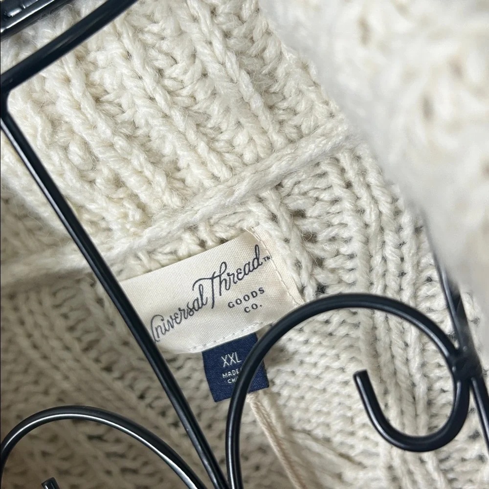Universal Thread XXL Cream Knit Sweater - Picture 3 of 14